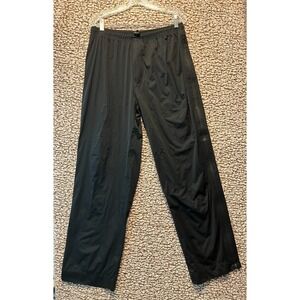 Walter Hagen Men's Black Tearaway Track Pants Medium Zip Open Sides Drawstring